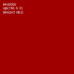 #A00000 - Bright Red Color Image